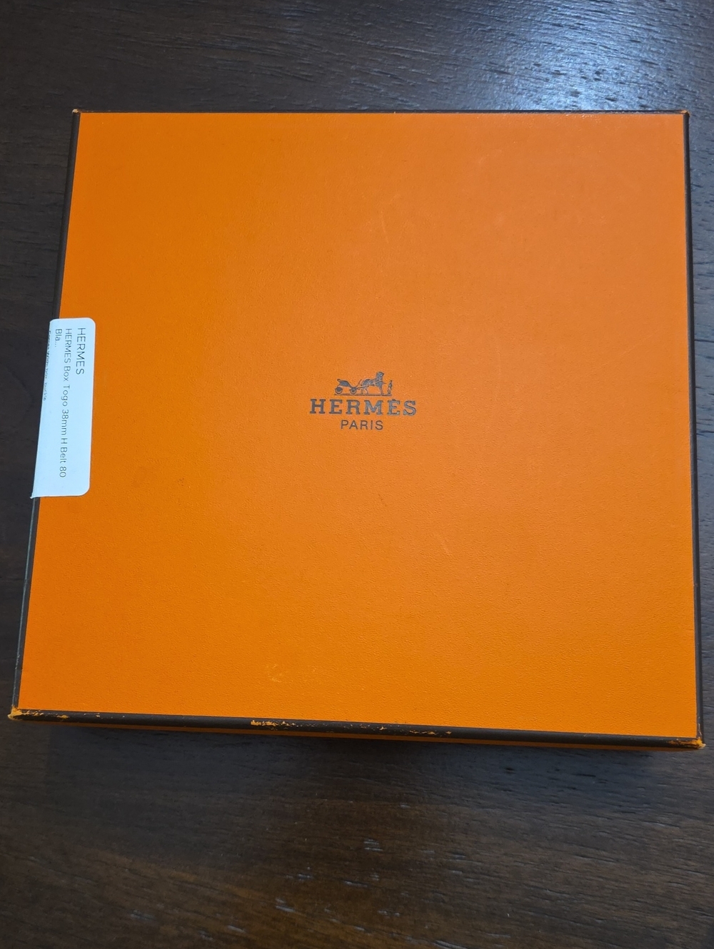 Hermès Orange Signature Gift Box with Logo